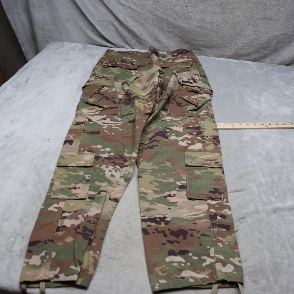 Military Pants Men Medium Camo Multicam Classic Cargo Long Flame Resistant 33x35 - Picture 11 of 12